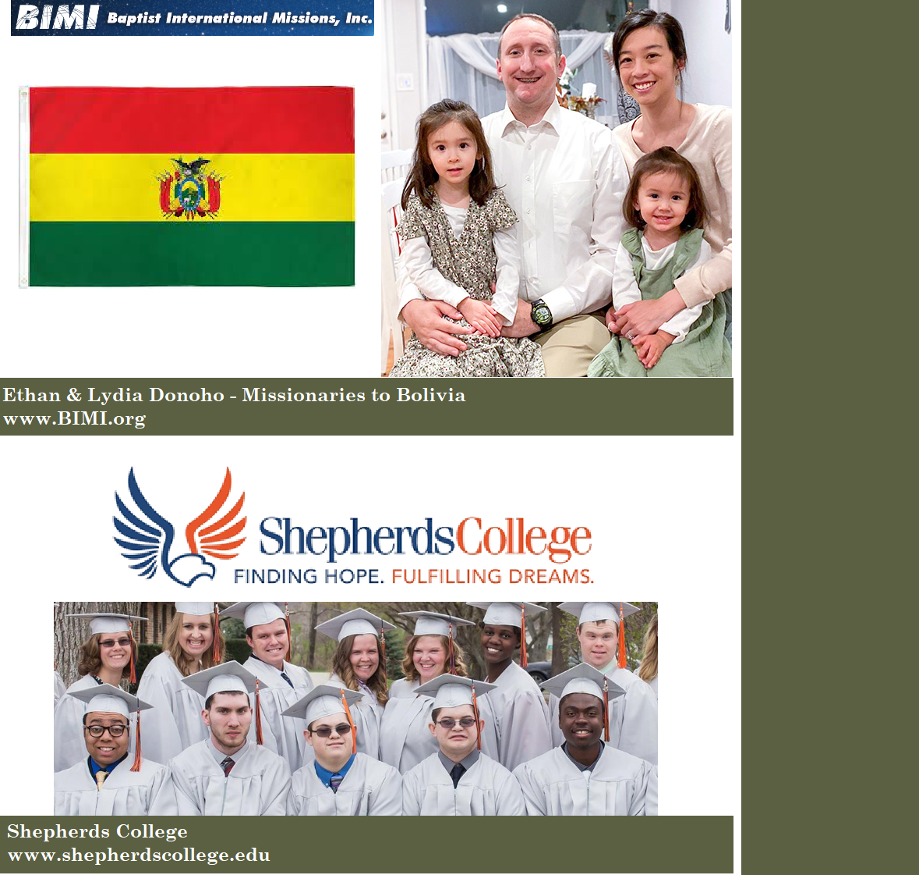 Missionaries Donoho and Shepherds College